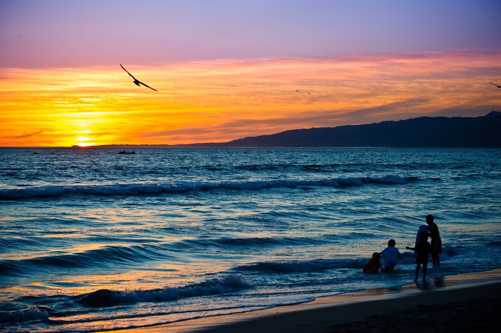 Pacific Ocean in Santa Monica, CA