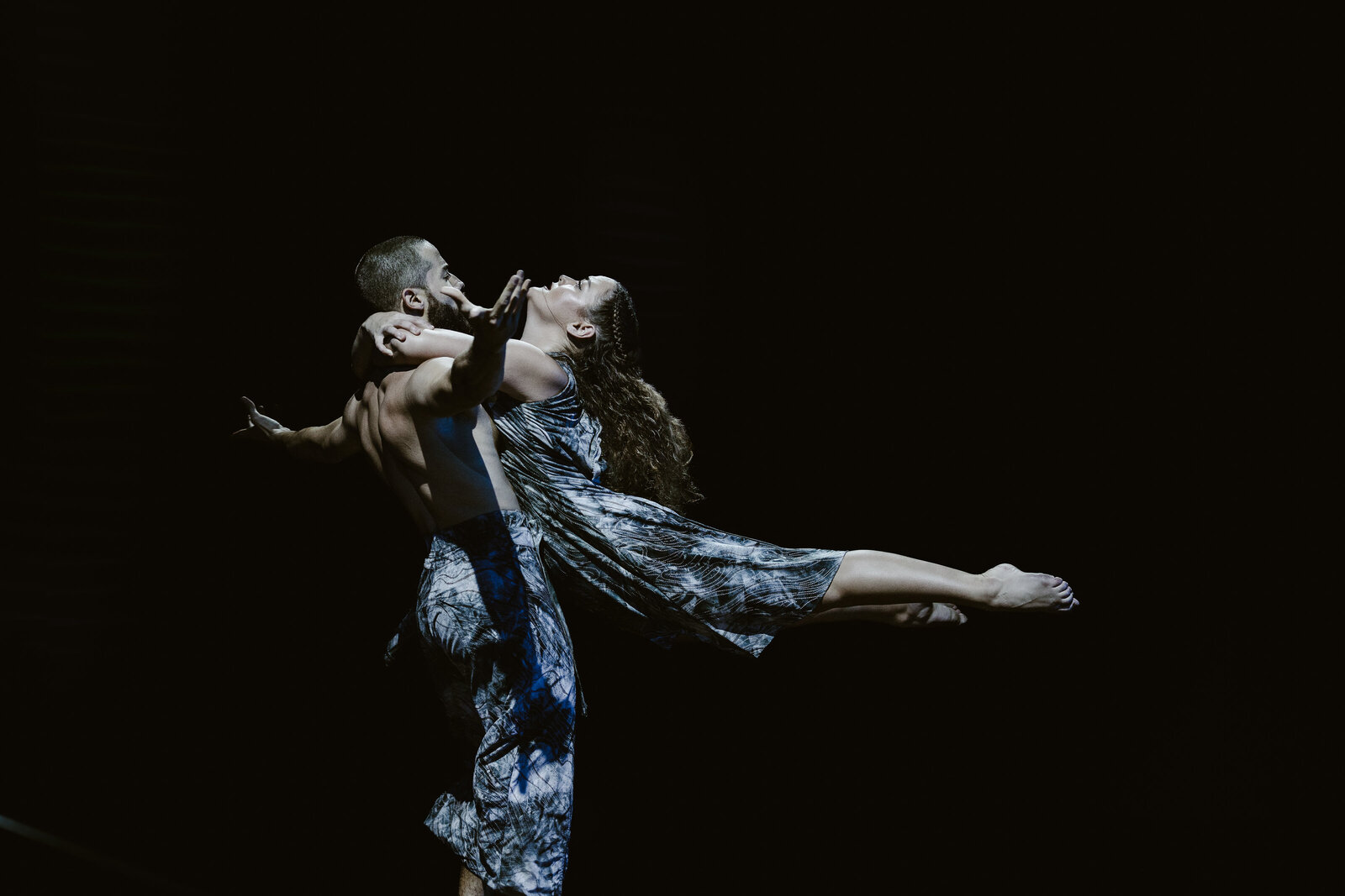 Two dancers partnering