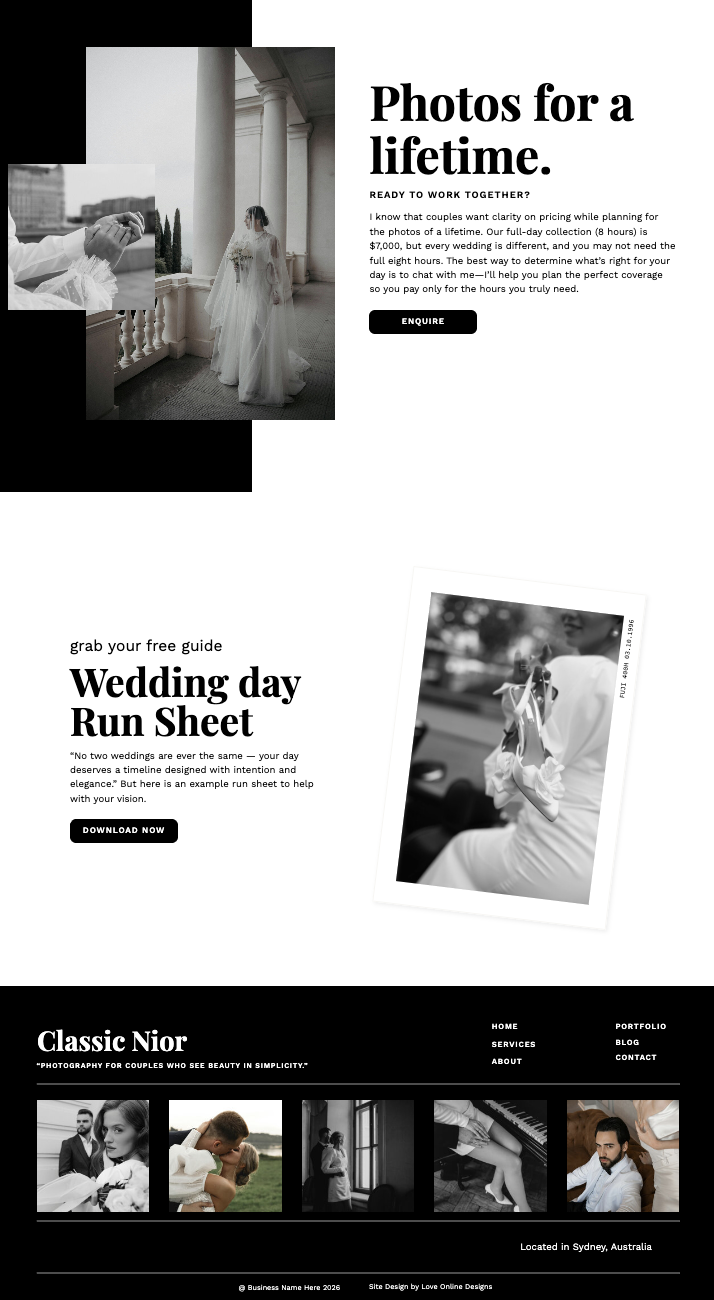 00007Love Online Designs -Classic Noir