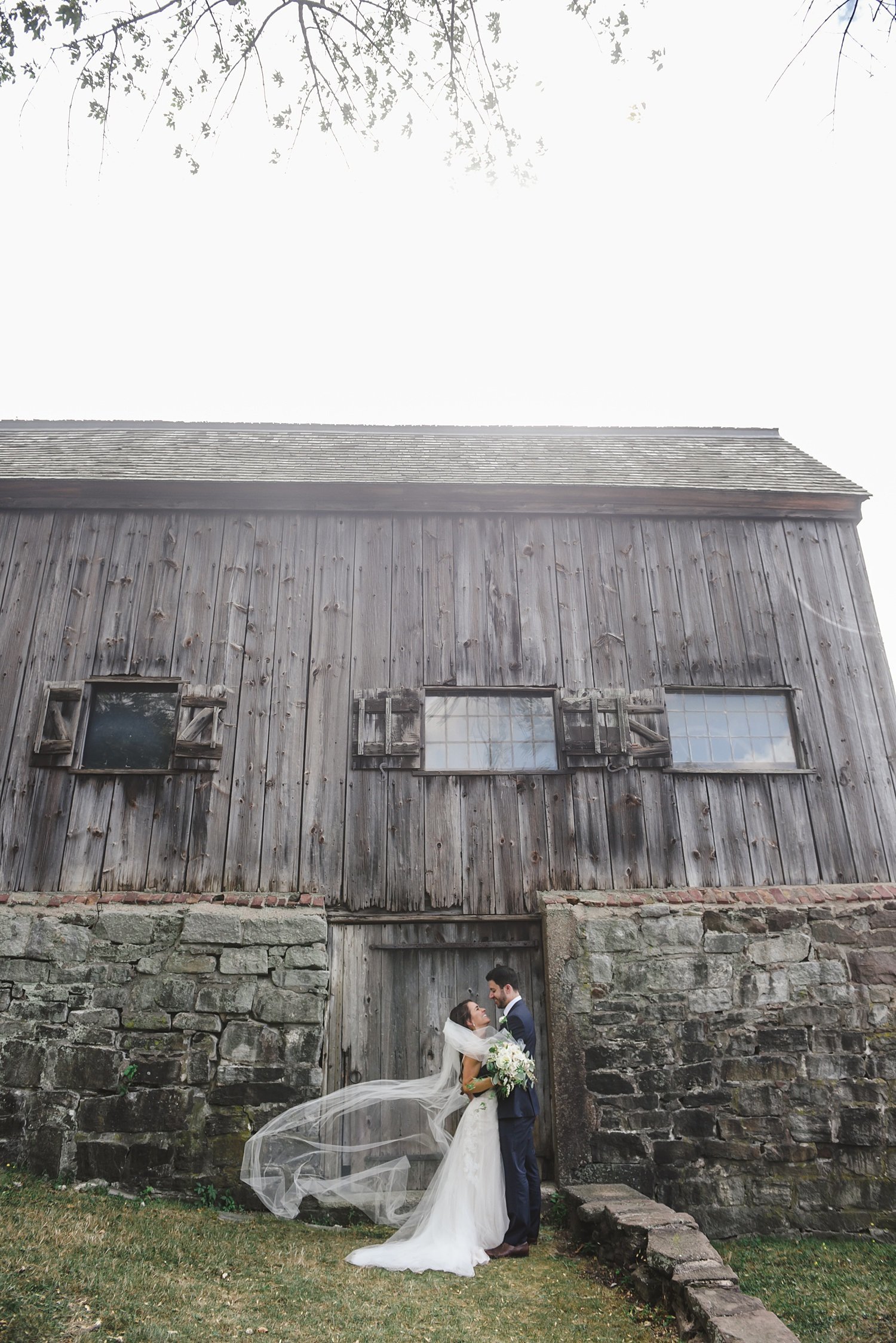 Bride and groom portraits at The Webb Barn in Wethersfield, CT