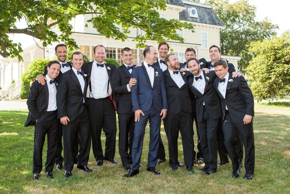 Classic navy and white wedding at The Eisenhower House in Newport, RI