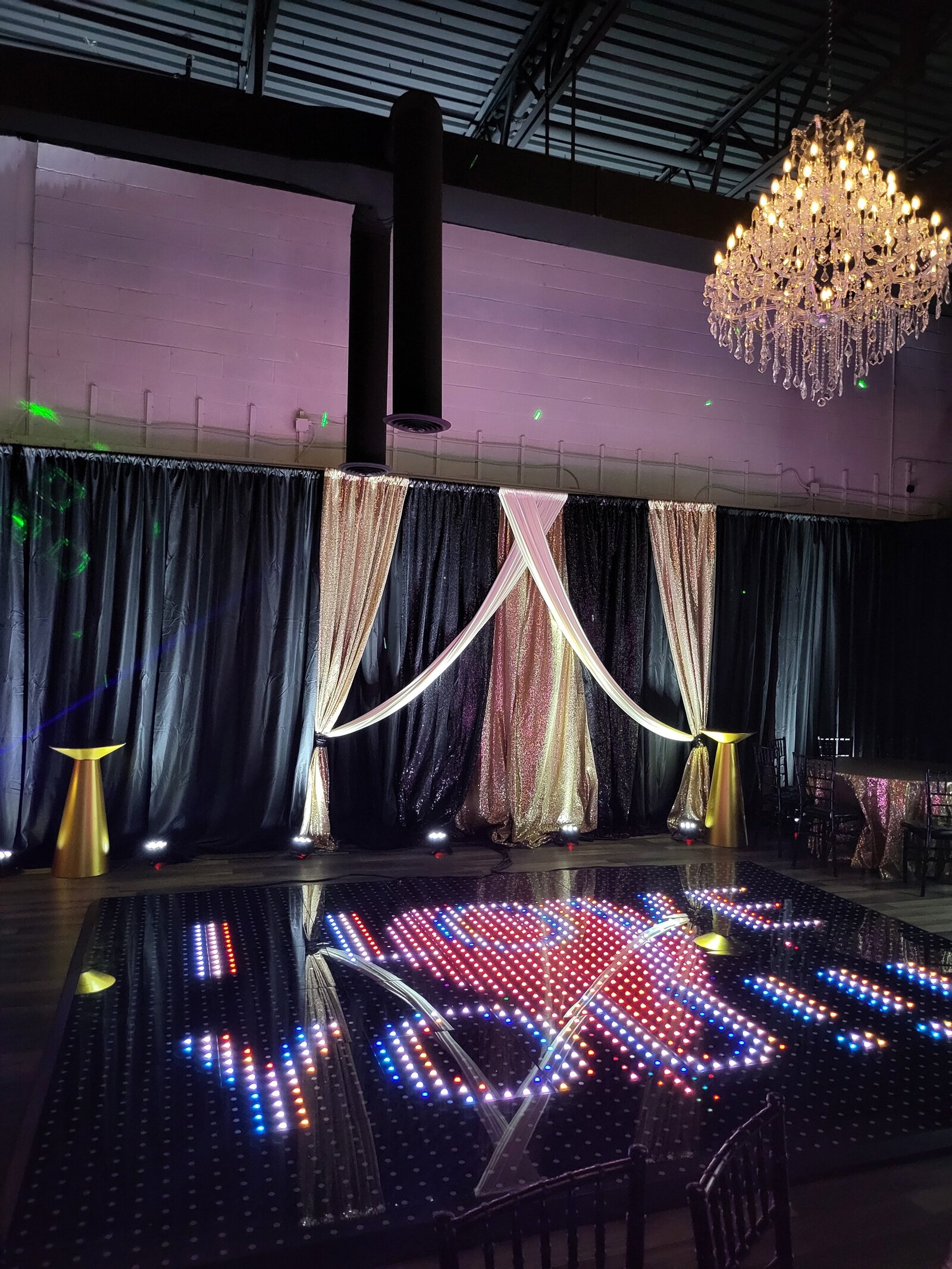 LED Dance Floor Rental in Metro Detroit Event Space 1