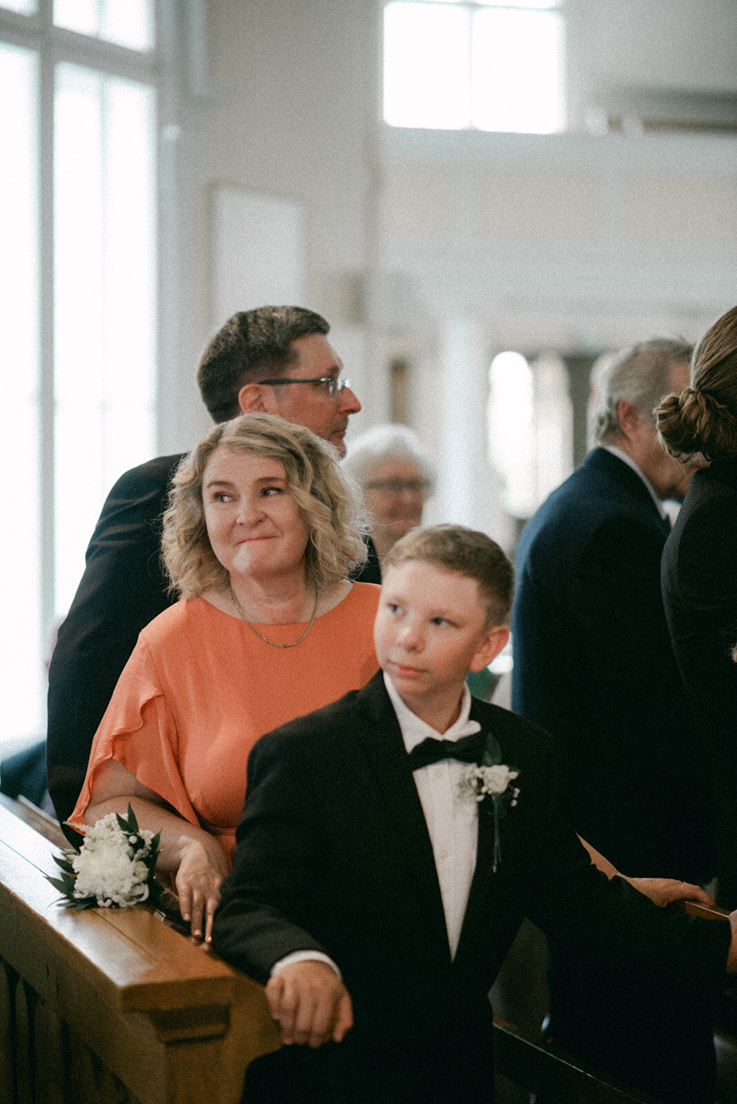 Wedding photograph of an intimate wedding ceremony by photographer Hannika Gabrielsson