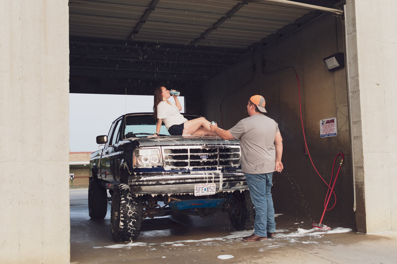 lawson missouri car wash couples session