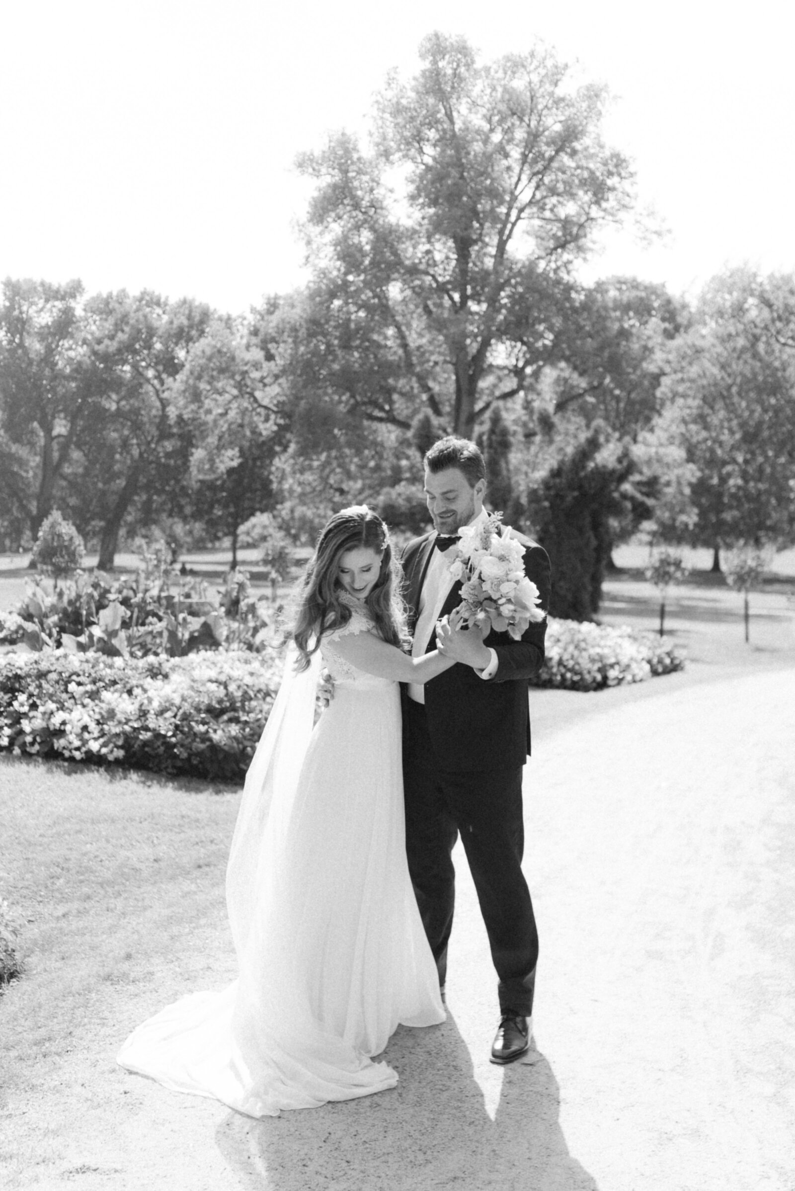 Bride and groom during their wedding photography session with wedding photographer Hannika Gabrielsson.