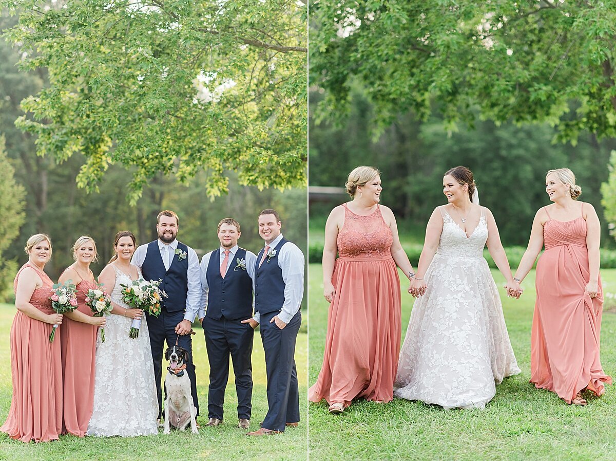 Navy & Rose Summer Backyard Wedding | Danvers, IL_0036