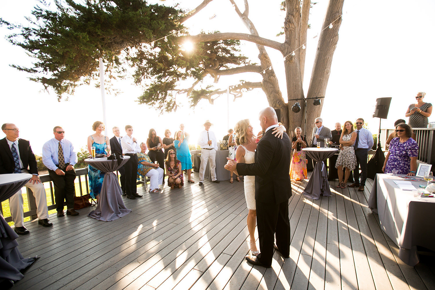 outside space at martin johnson house first dance