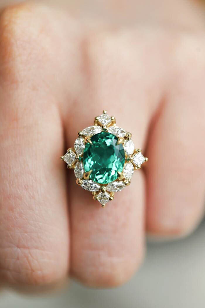 5.1.2023 Custom Emerald Ring-21