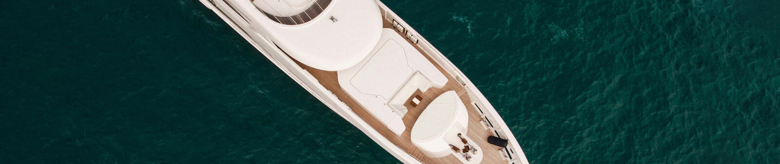 Photograph by Ibrahim Mushan of a Super Yatch on water