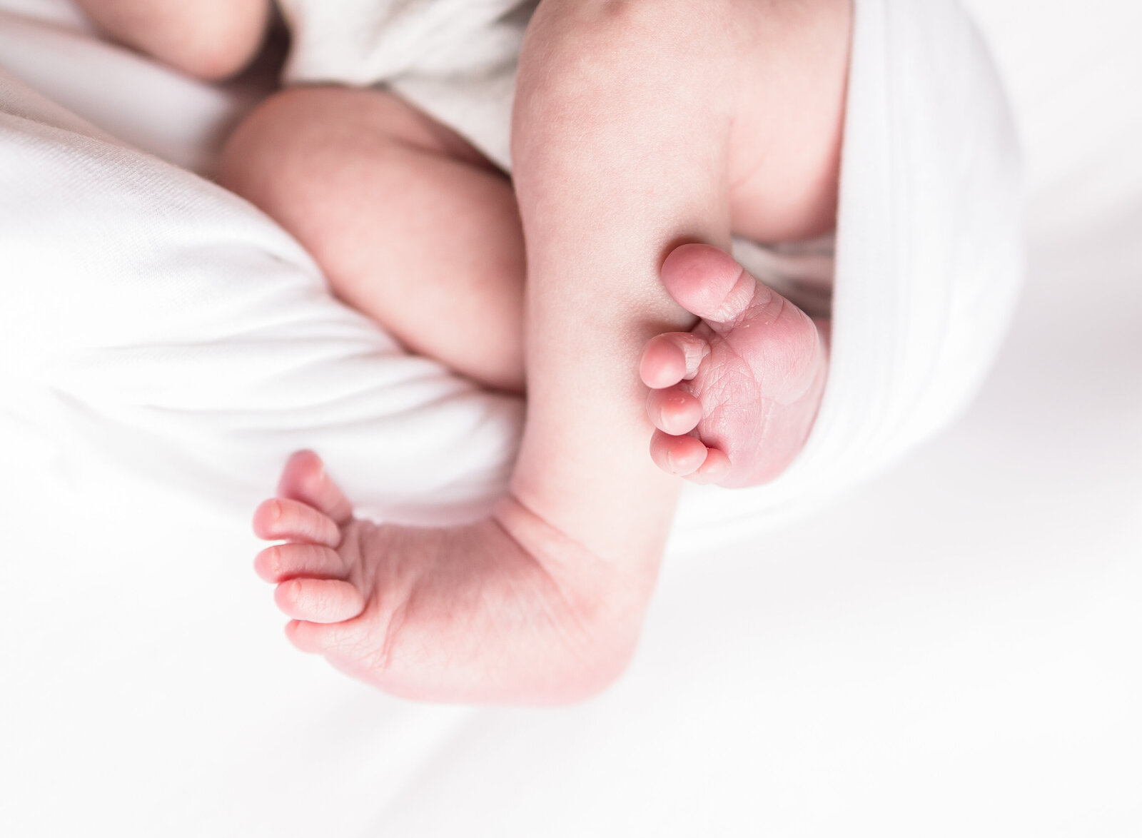 newborn baby detail photo of toes