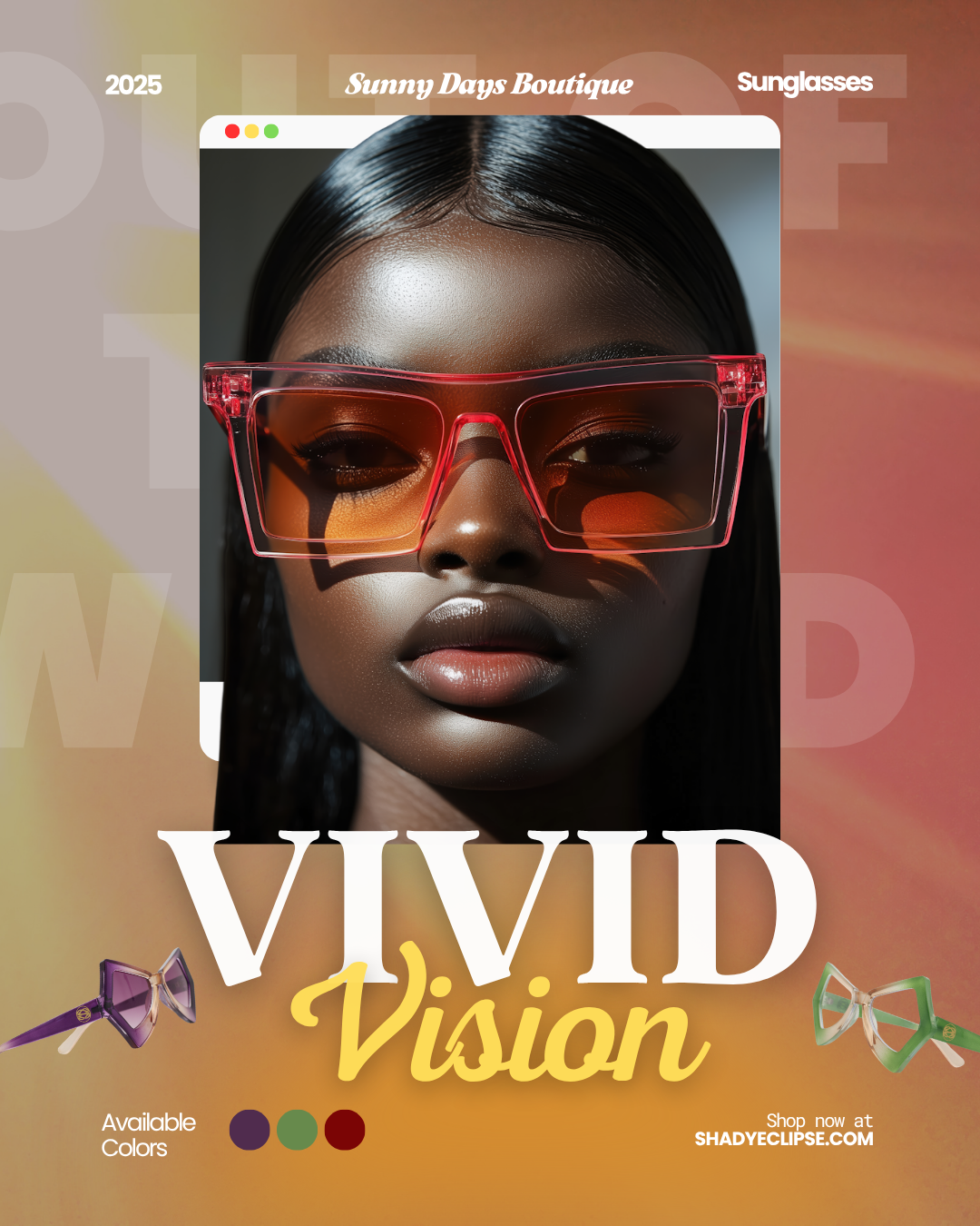 Let me design your emails IG post,- shady eclipse sunglasses 