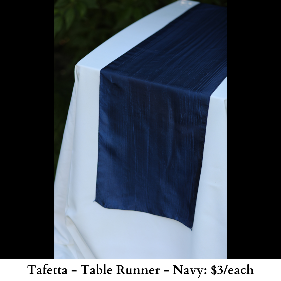Tafetta-Table Runner-Navy-176