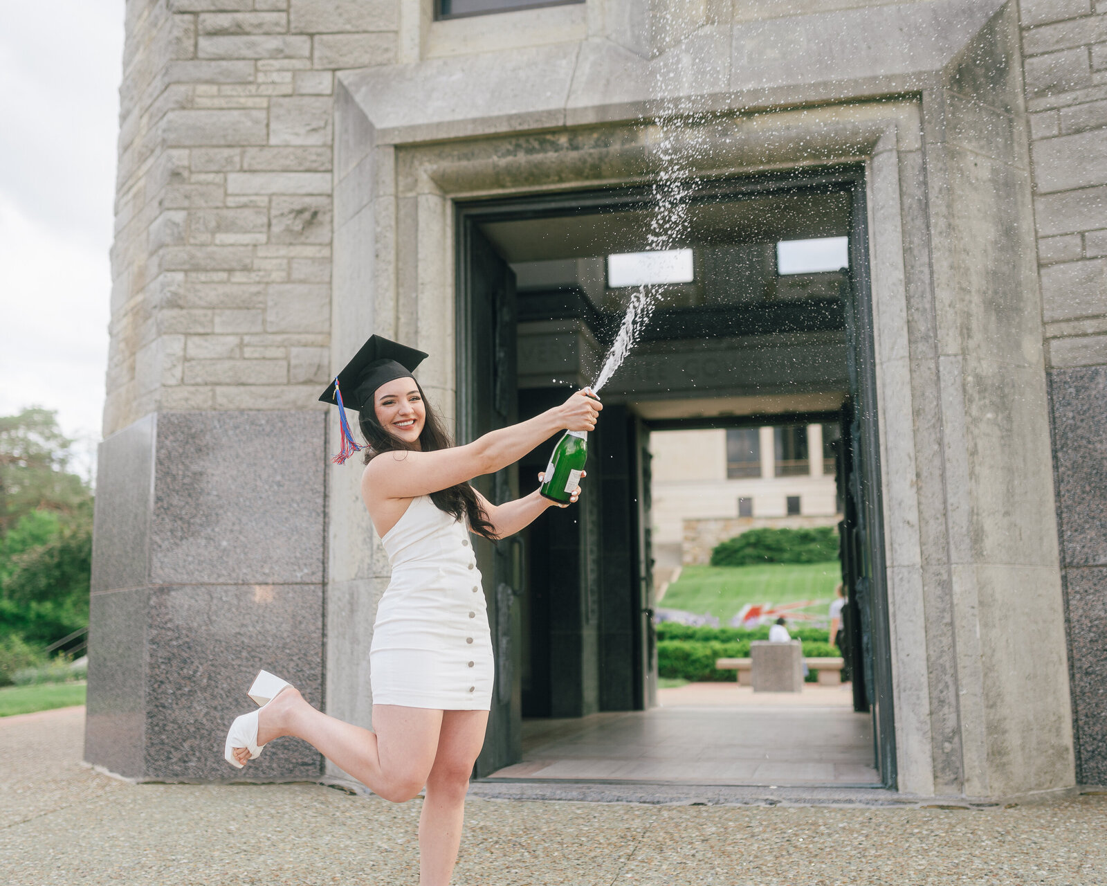 Hannah KU Jayhawks Kansas College Graduation Pictures-3