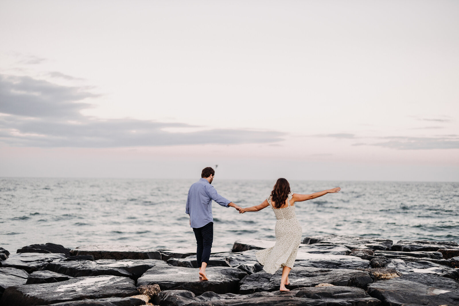 engaged couple asbury park