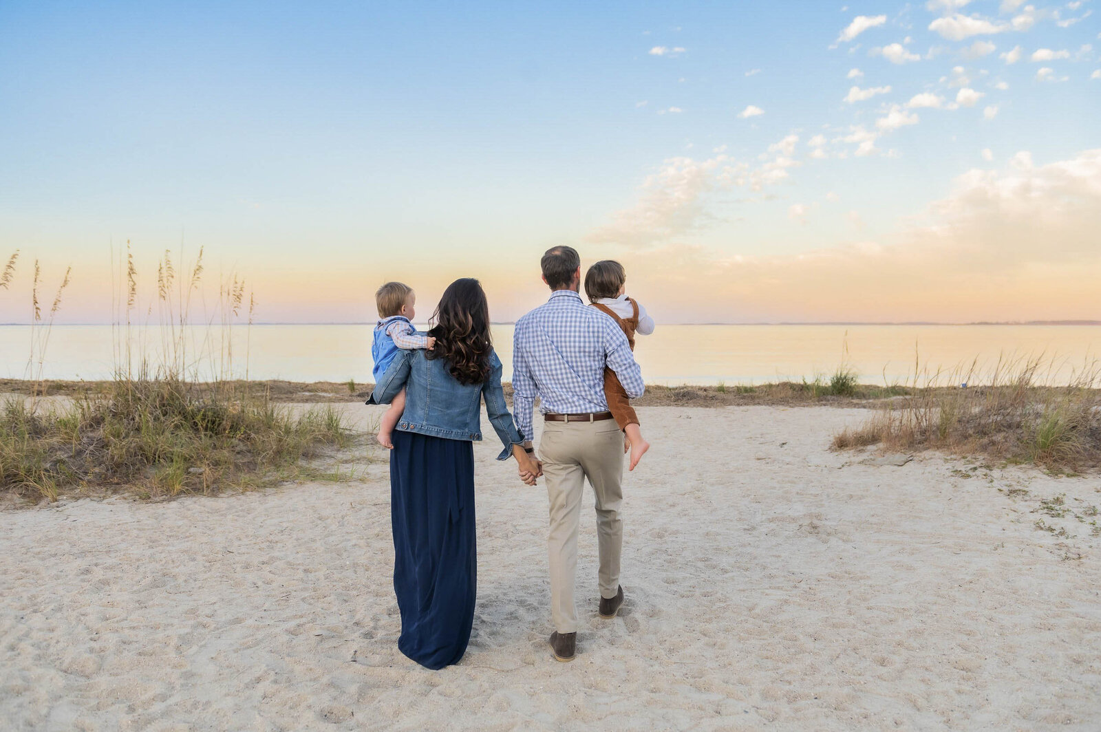 family on hilton head island beach