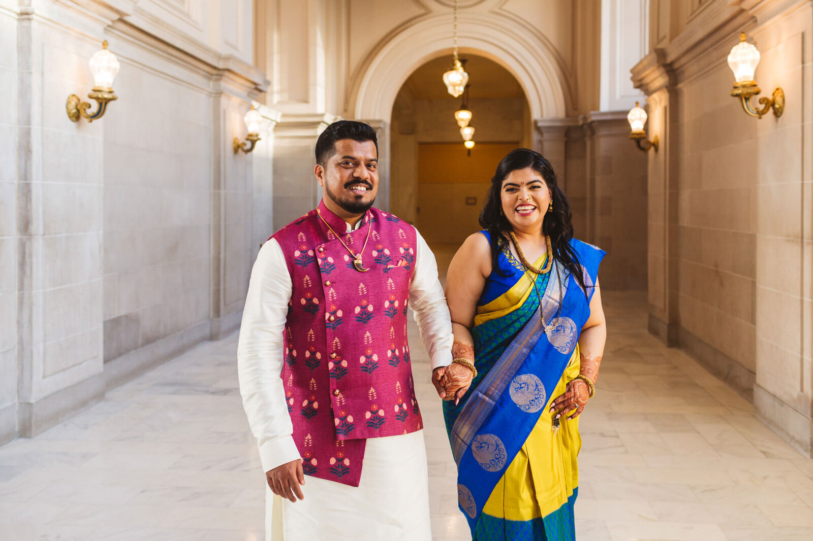 indian wedding photography at San Francisco City Hall