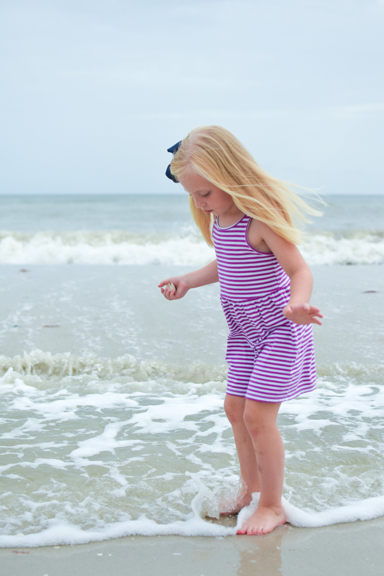 Little girl beach Naples Florida