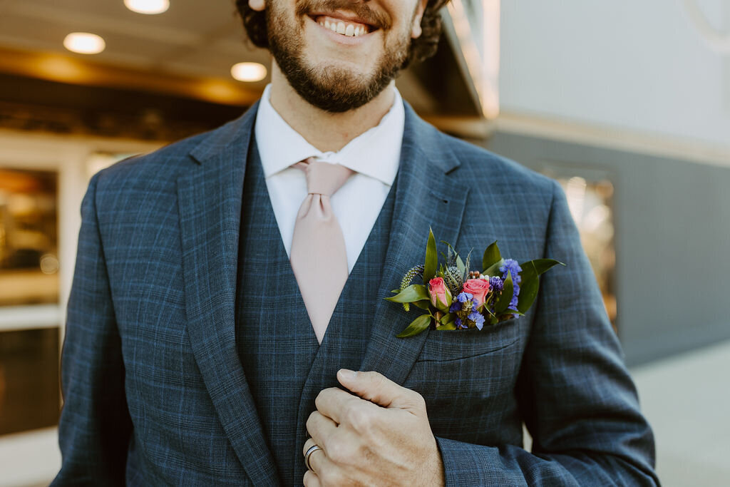 Pocket Boutonniere -  Kansas City Wedding Florist