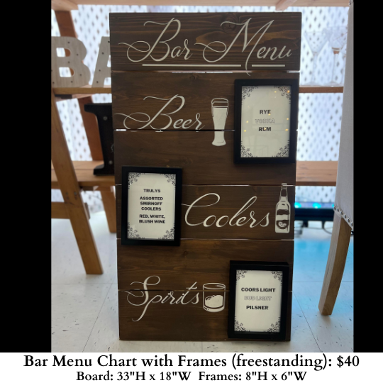 Bar Menu Chart with frames-790