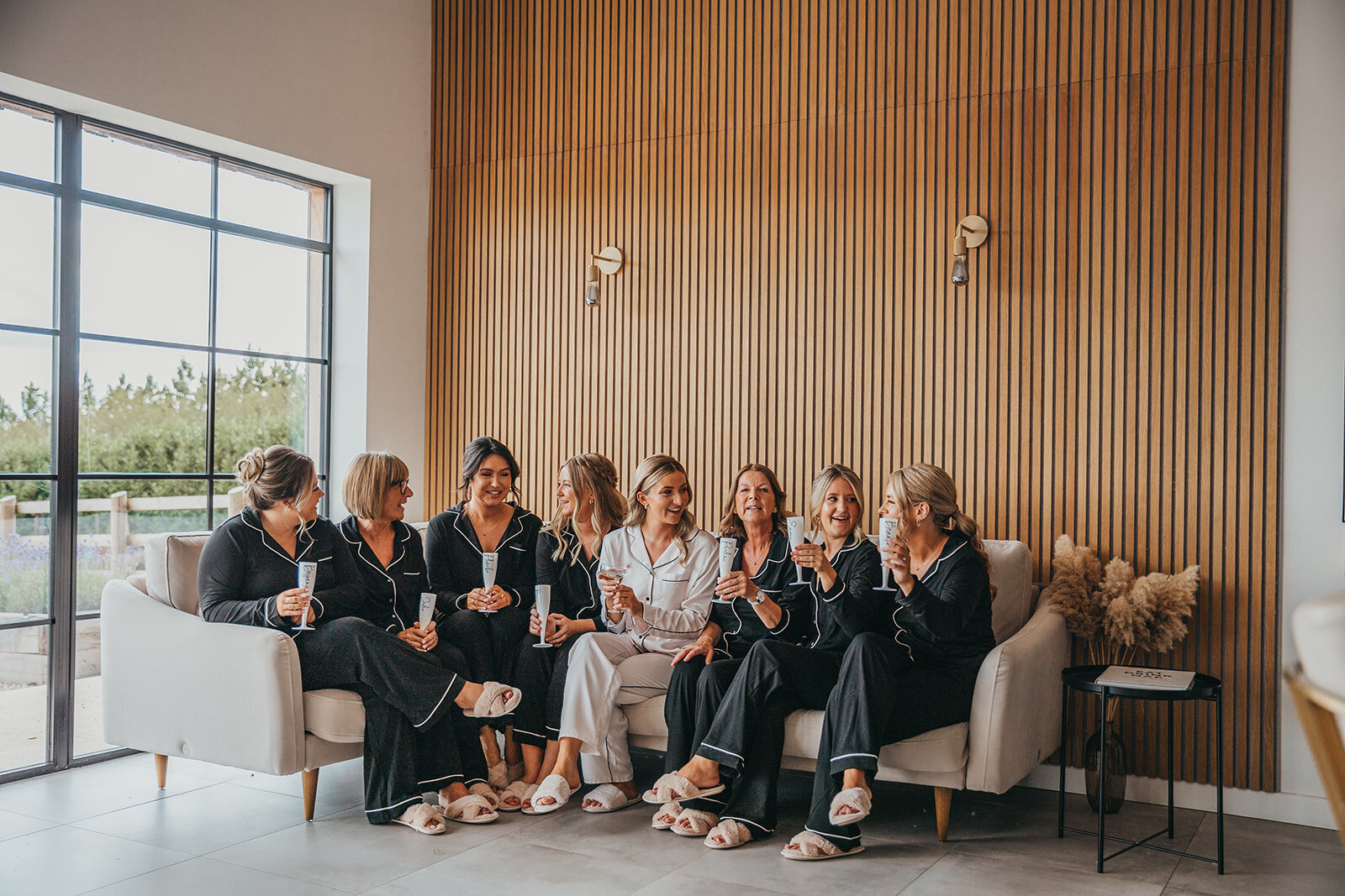 bridesmaids getting ready