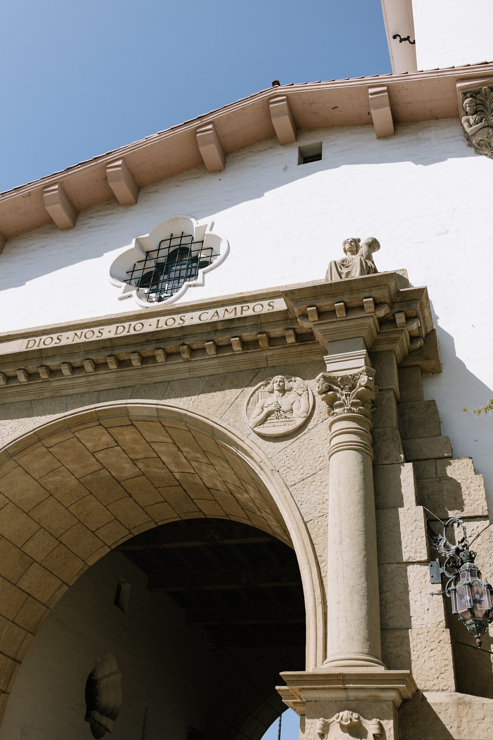 Detail photo of Santa Barbara Courthouse architecture for Southern California wedding 