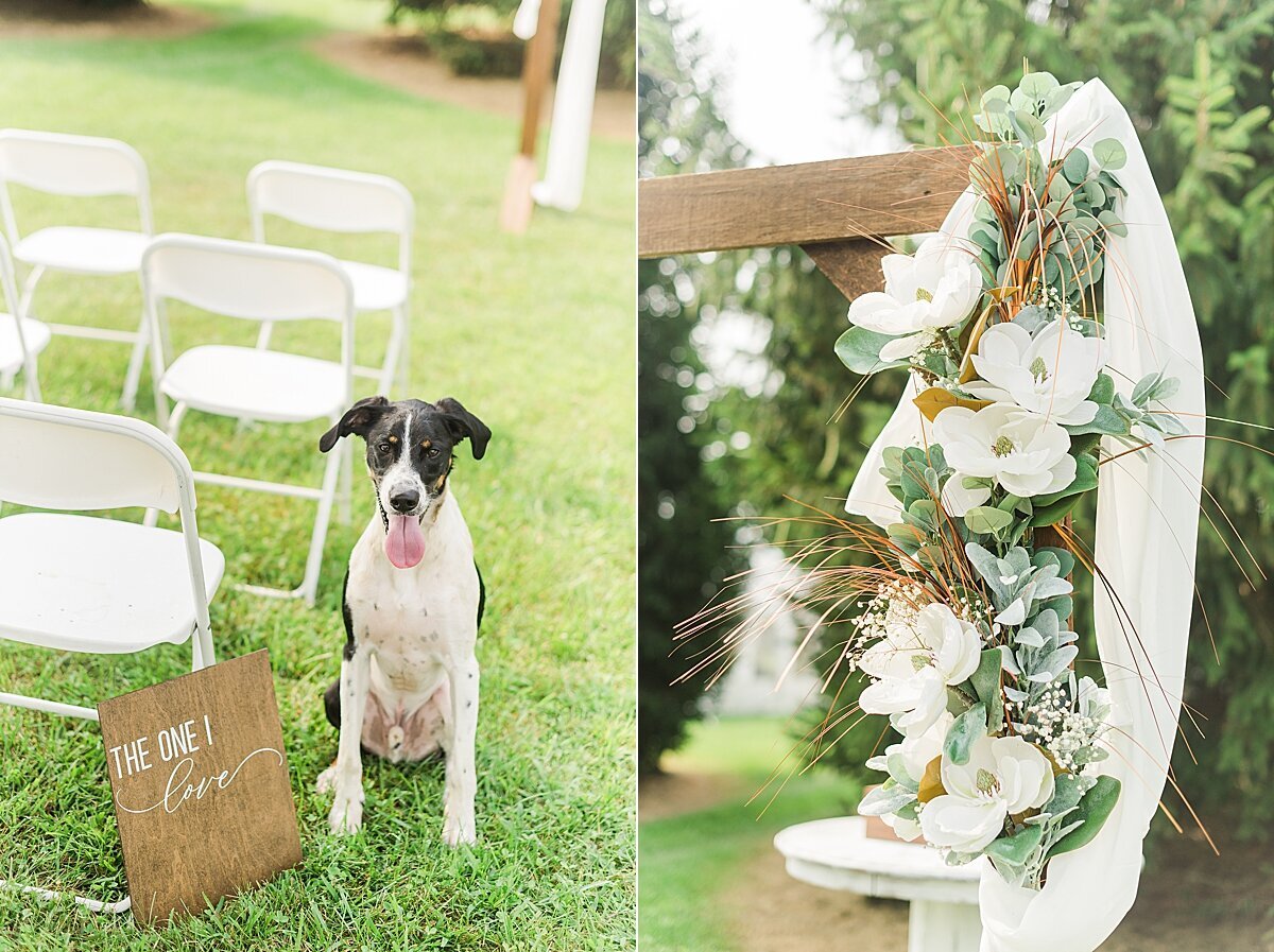 Navy & Rose Summer Backyard Wedding | Danvers, IL_0053