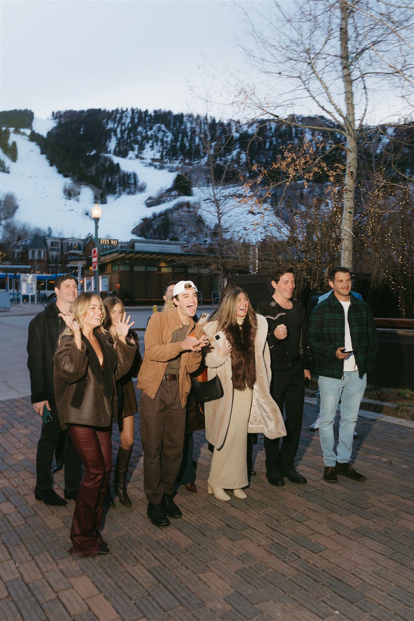 Elegant Aspen wedding weekend with luxurious mountain views, stylish bride and groom, and sophisticated decor