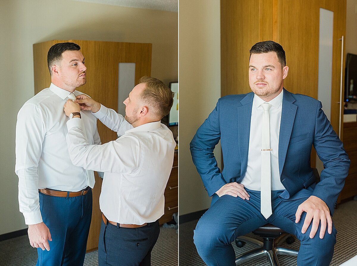 Mint Green & Navy Summer Wedding at Pear Tree Estate | Champaign, IL_0014