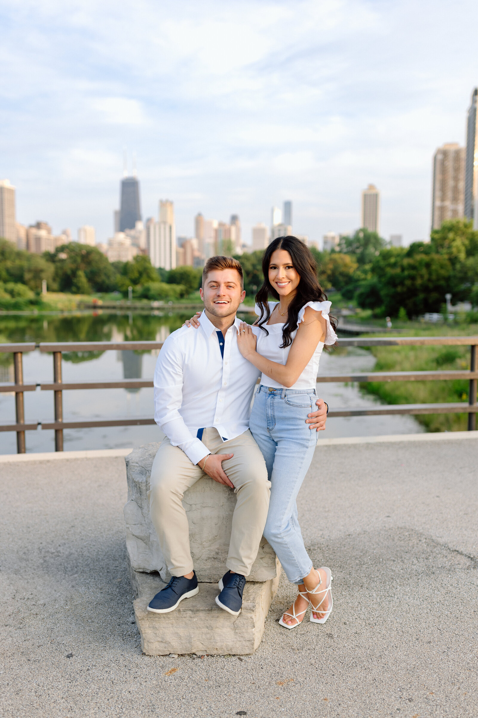 engagement session in lincoln park chicago