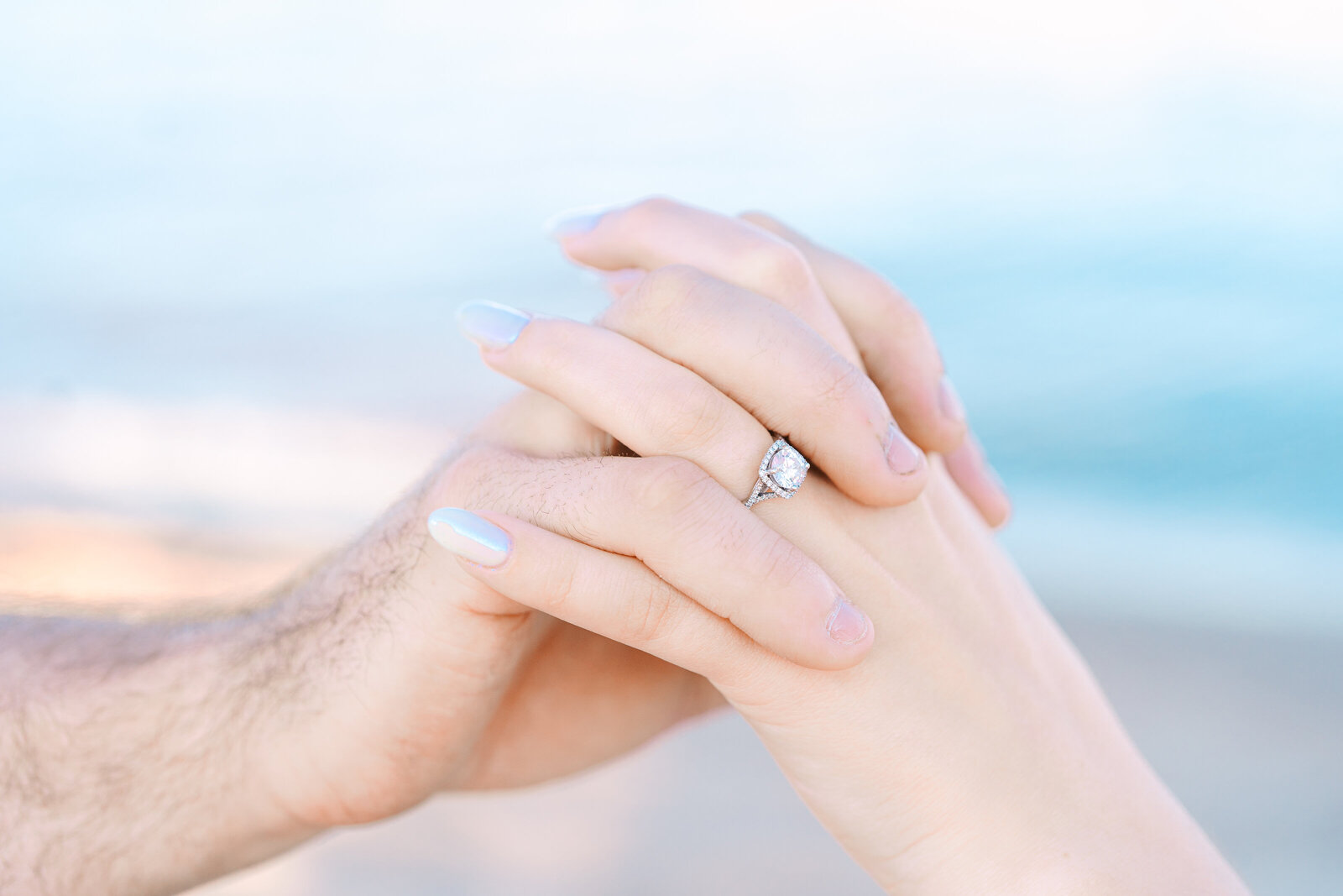 lake michigan engagement photos in escanaba