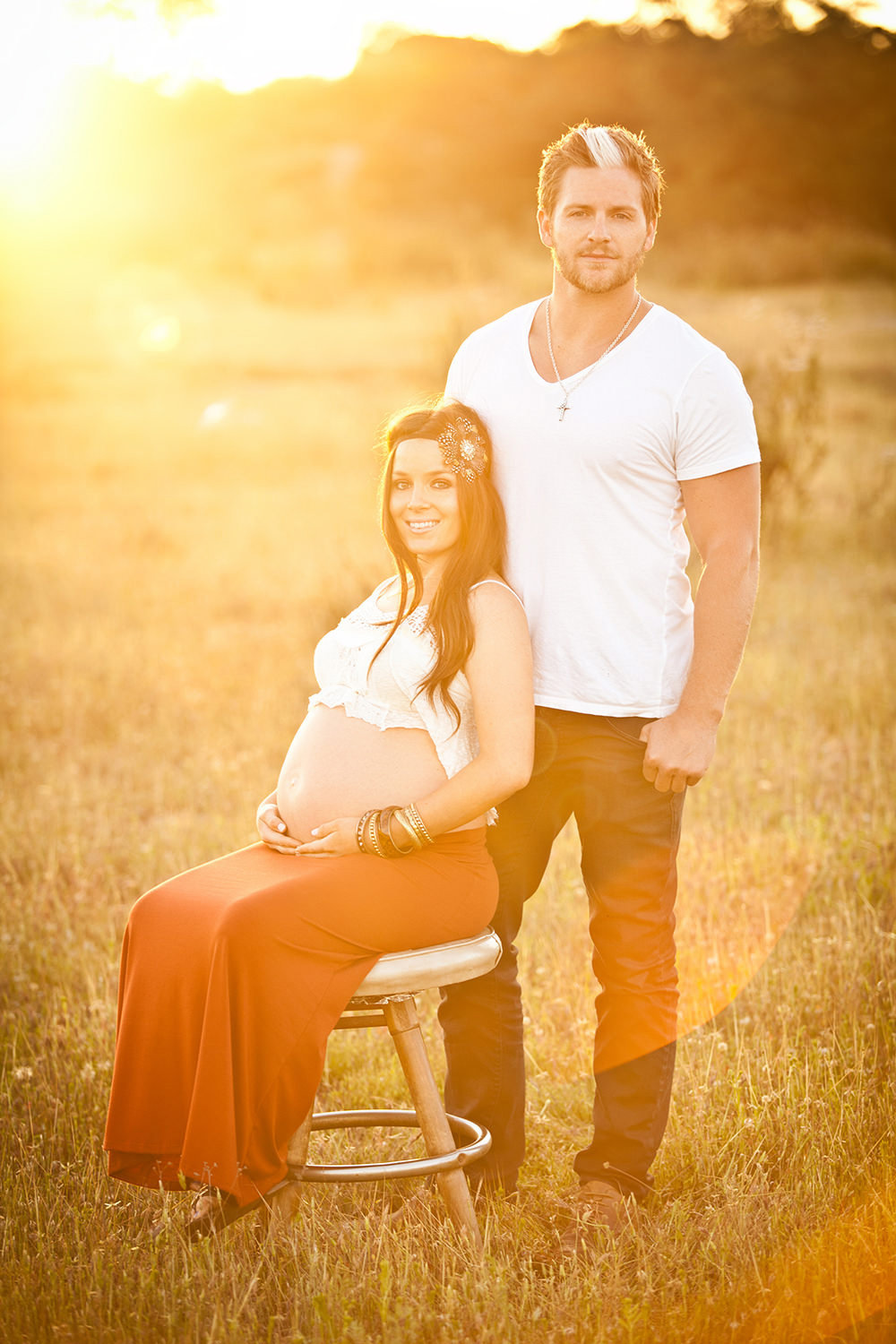 Magnificent Maternity Session in a rustic setting in San Diego.