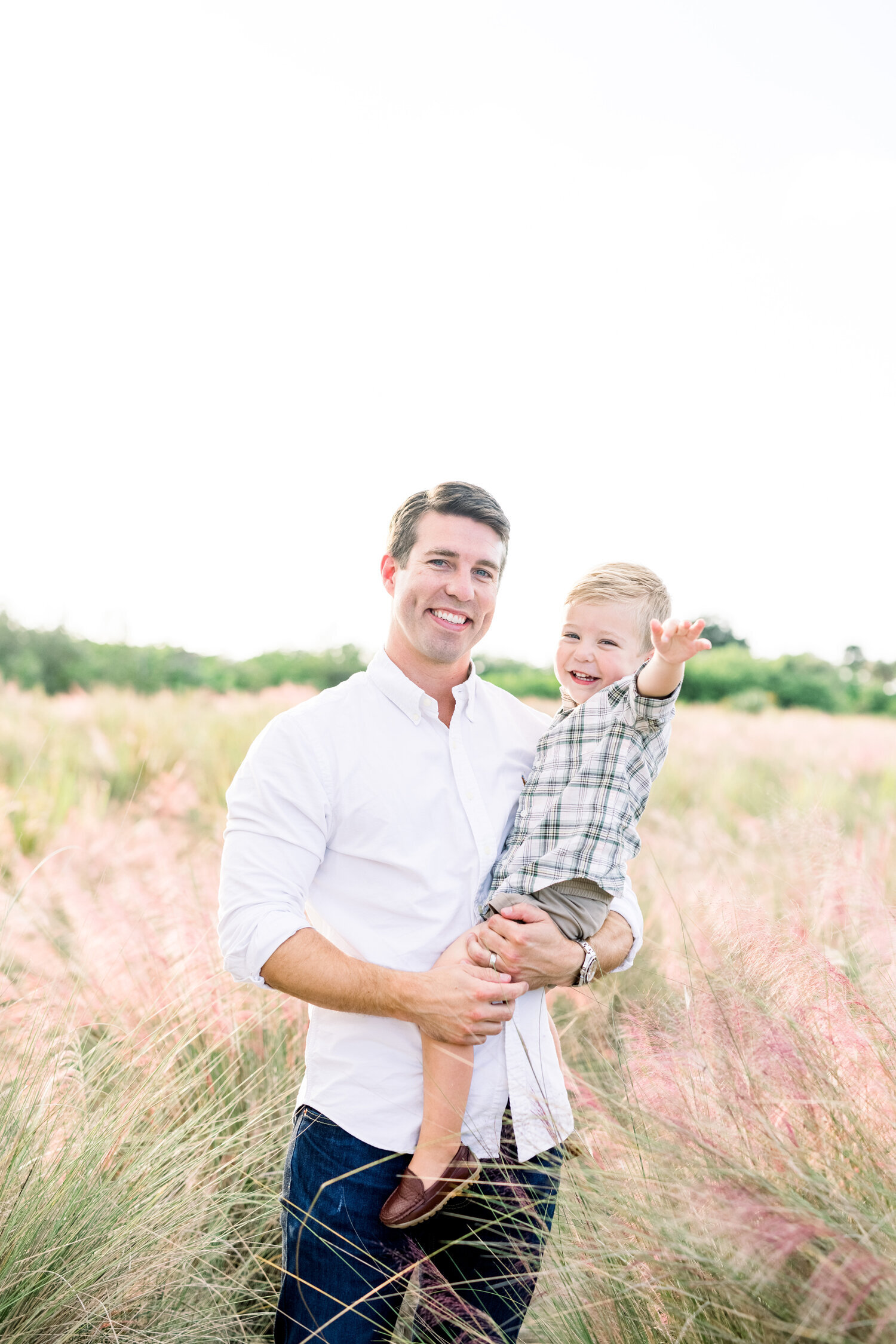 Lovely boy with his dad Tampa Family Photographer