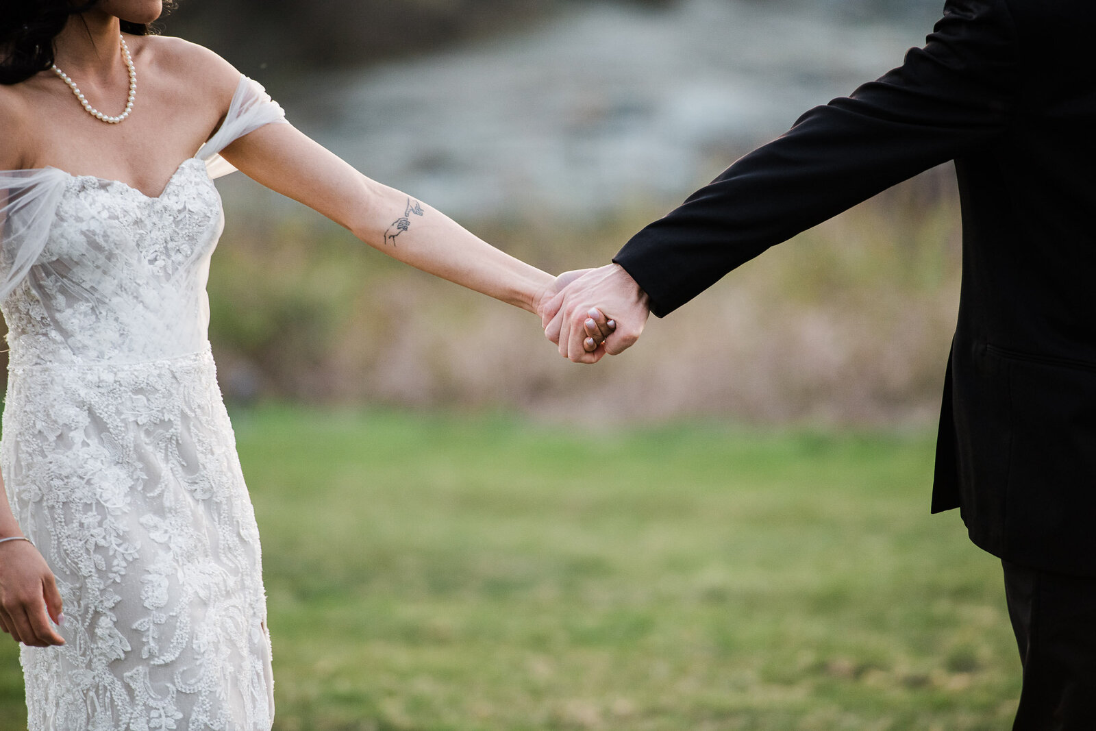 holding hands