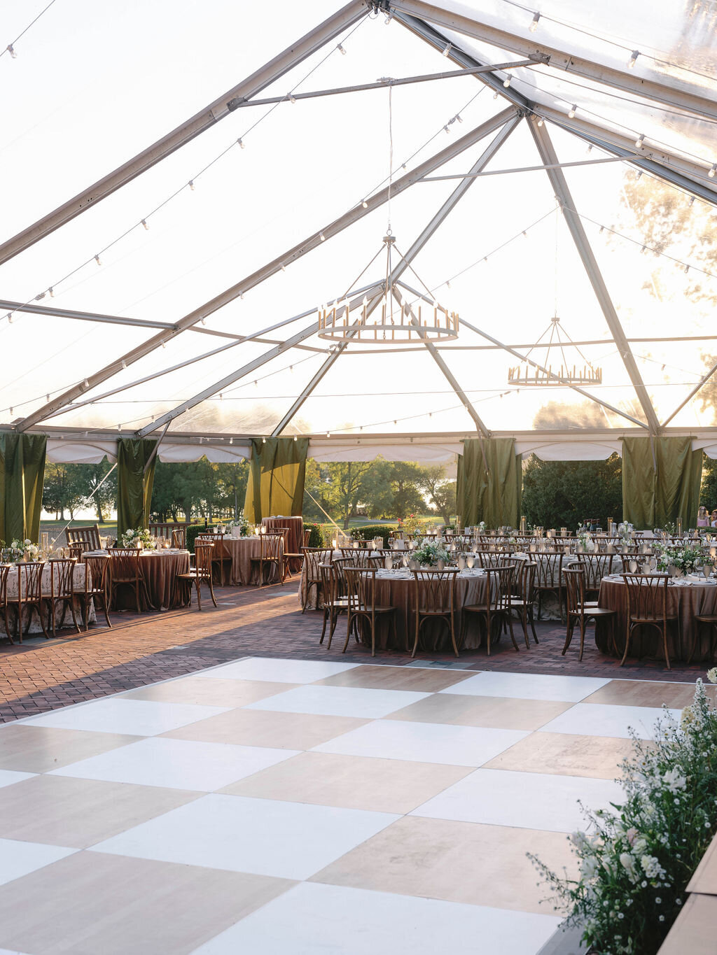 126Kate Campbell Floral Brittland waterfront tented wedding by Molly McManus photo