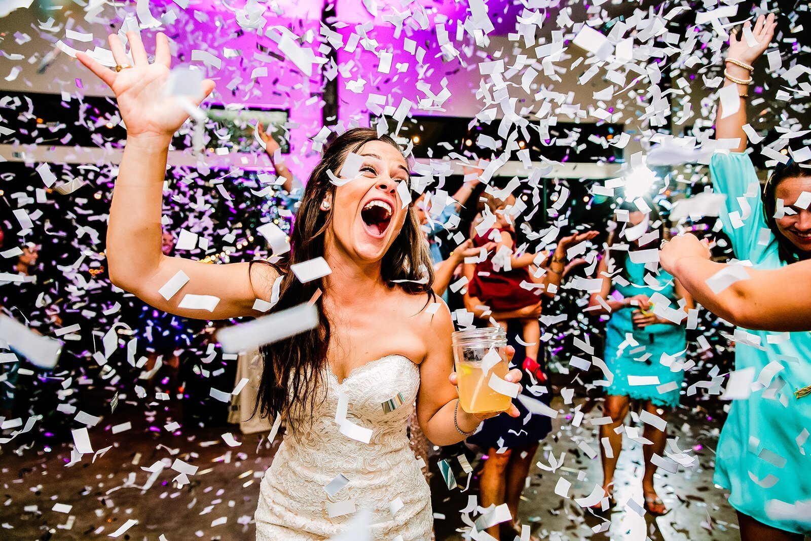 bride-with-confetti-indoor-texas-reception