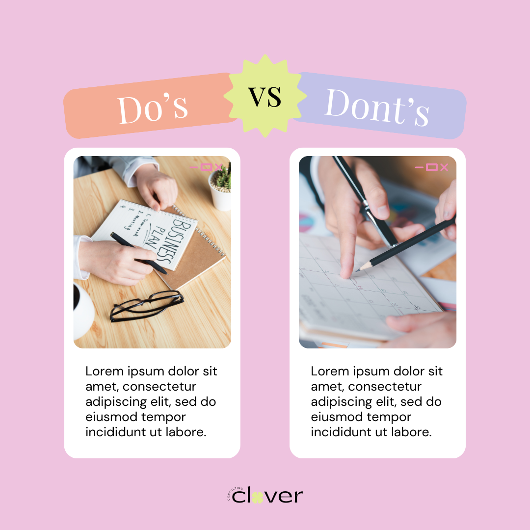 clover-canva-template-Do's vs. Dont's Post