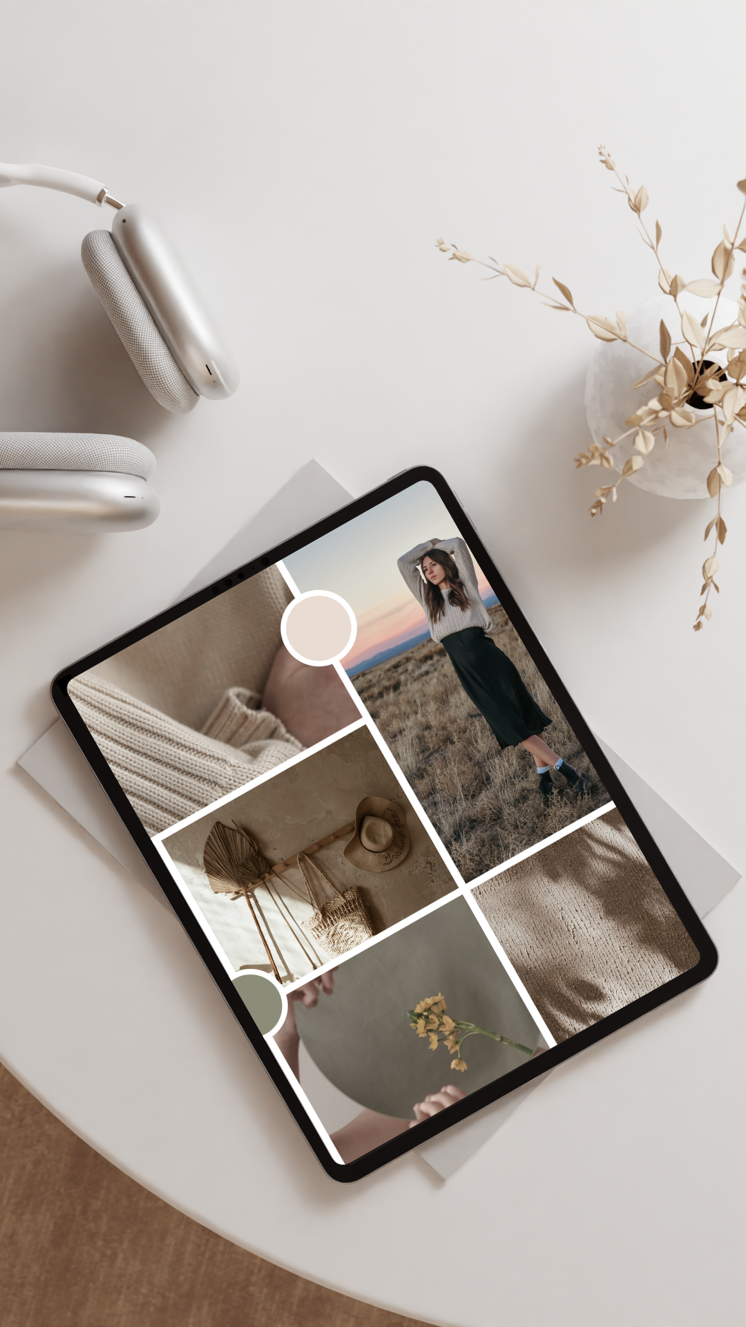 Minimal Aesthetic Ipad On The Table Mockup Instagram Story (1)