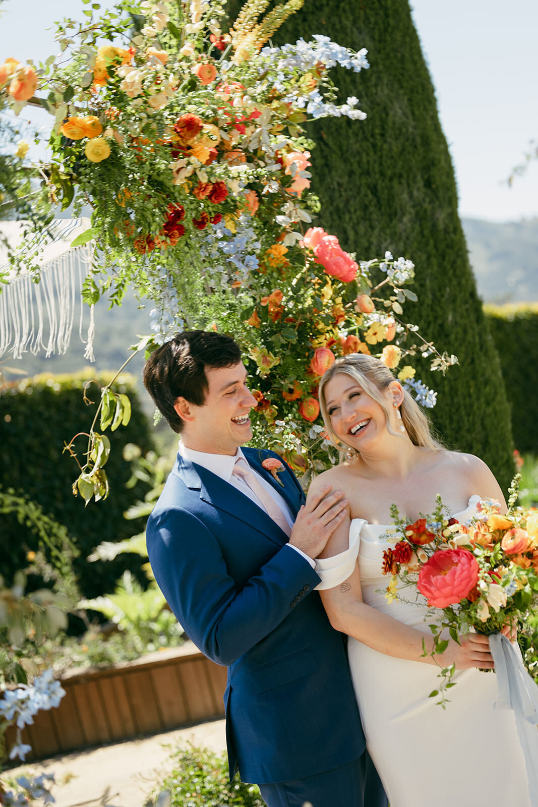 Colorful Bernardus Spring Wedding29