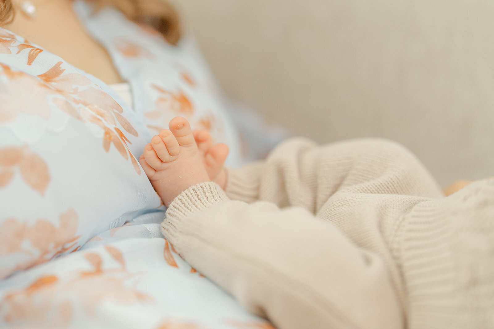 baby's feet during Haymarket, Virginia newborn session