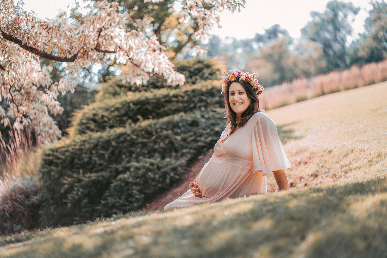 photographe gien grossesse femme enceinte allongée