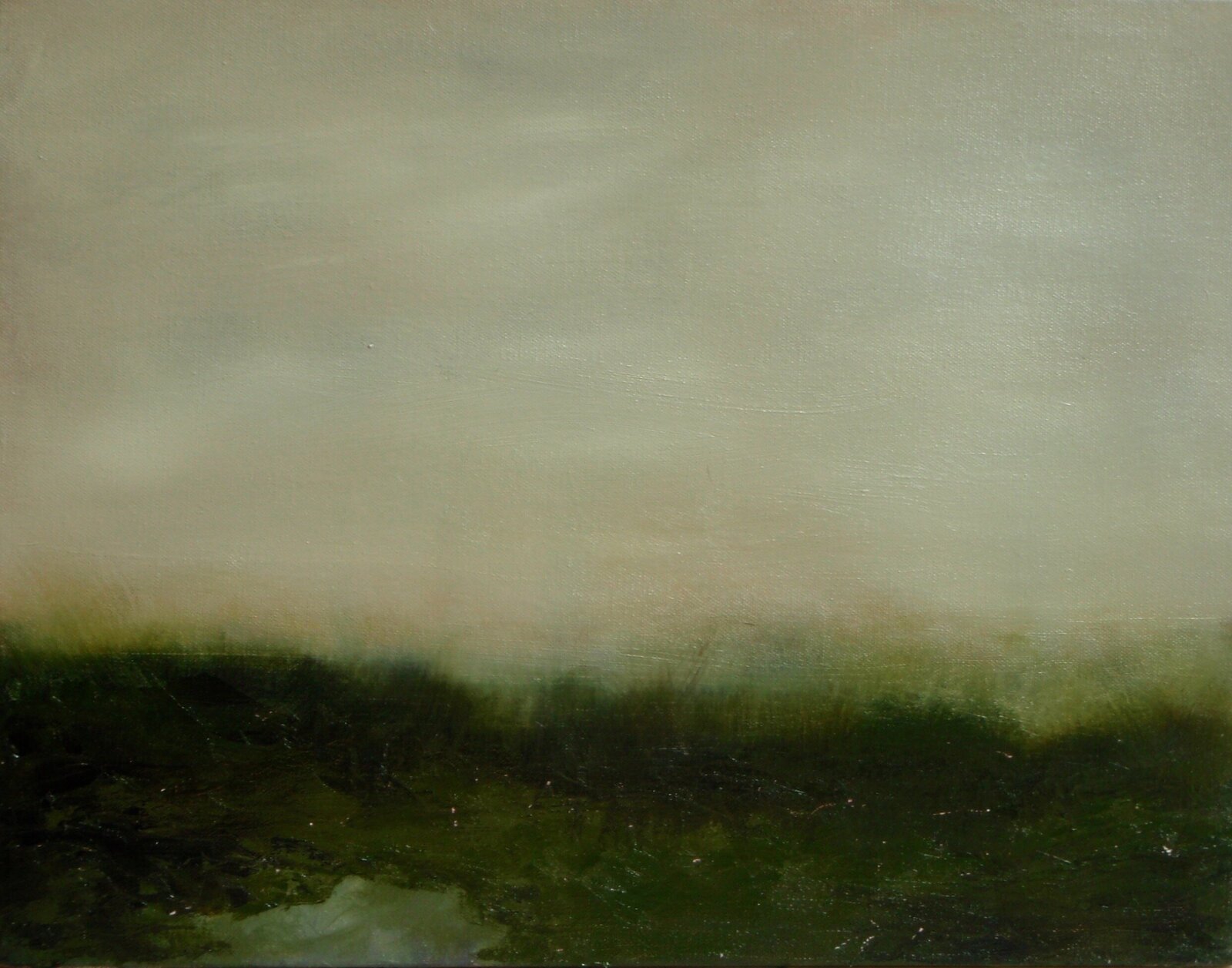 Landscape Oil painting by Jane Mishkind of sky and grass