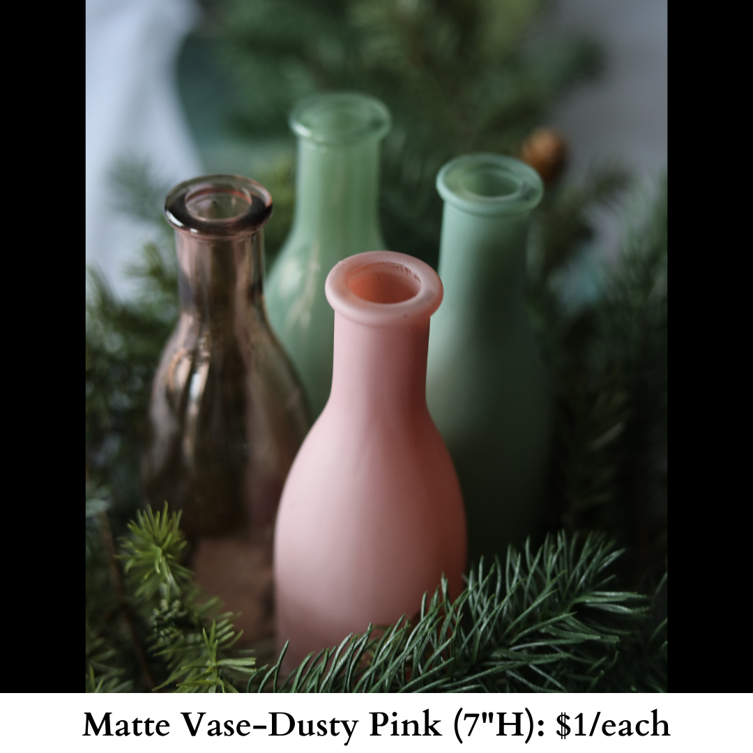 Matte Vase-Dusty Pink-537