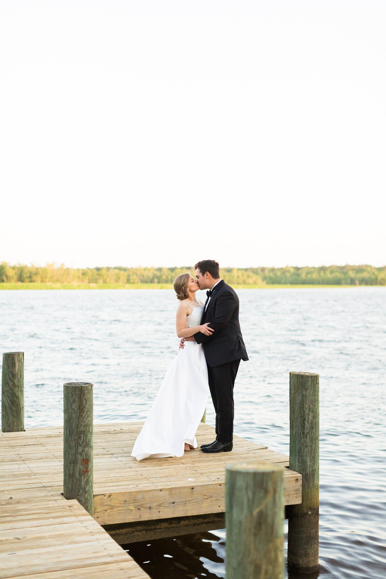 Private riverside estate wedding on the river in Virginia