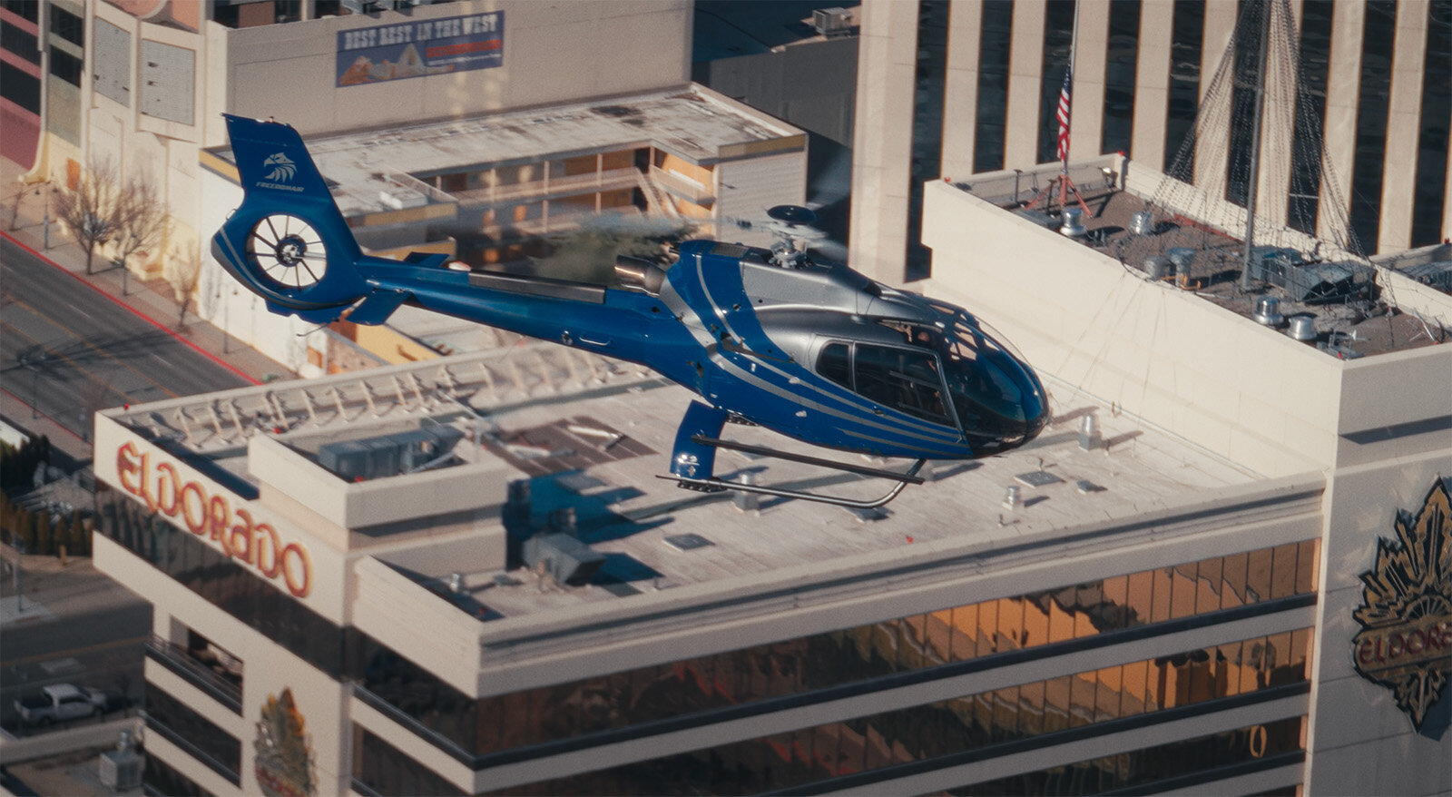 Cityscape from Helicopter sightseeing tours Reno Nevada