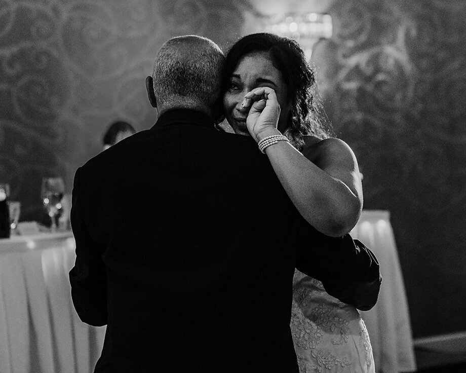 bride dancing with father