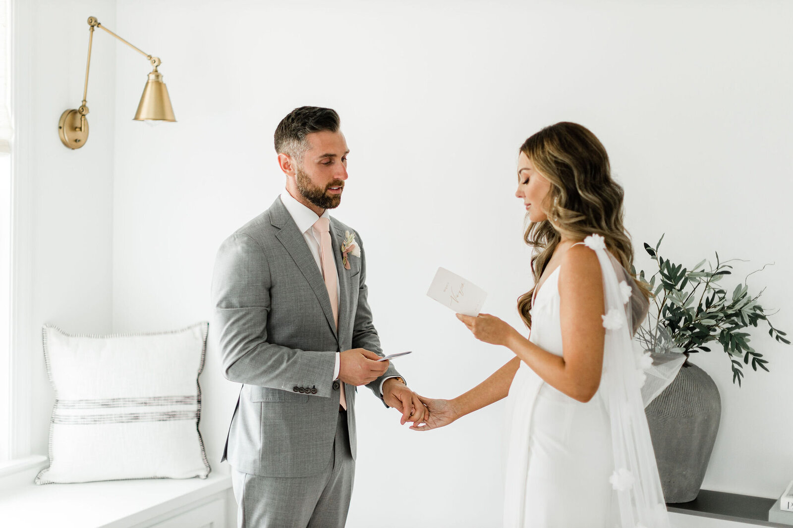 Exchanging Vows on the Wedding Day | Raleigh NC | The Axtells Photo and Film
