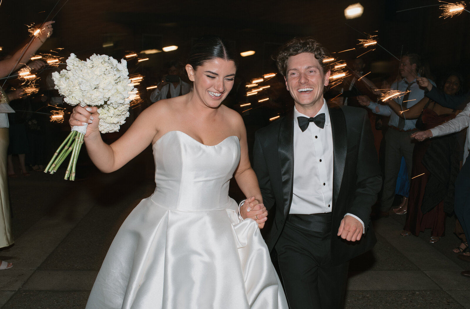 sparkler exit for bride and groom