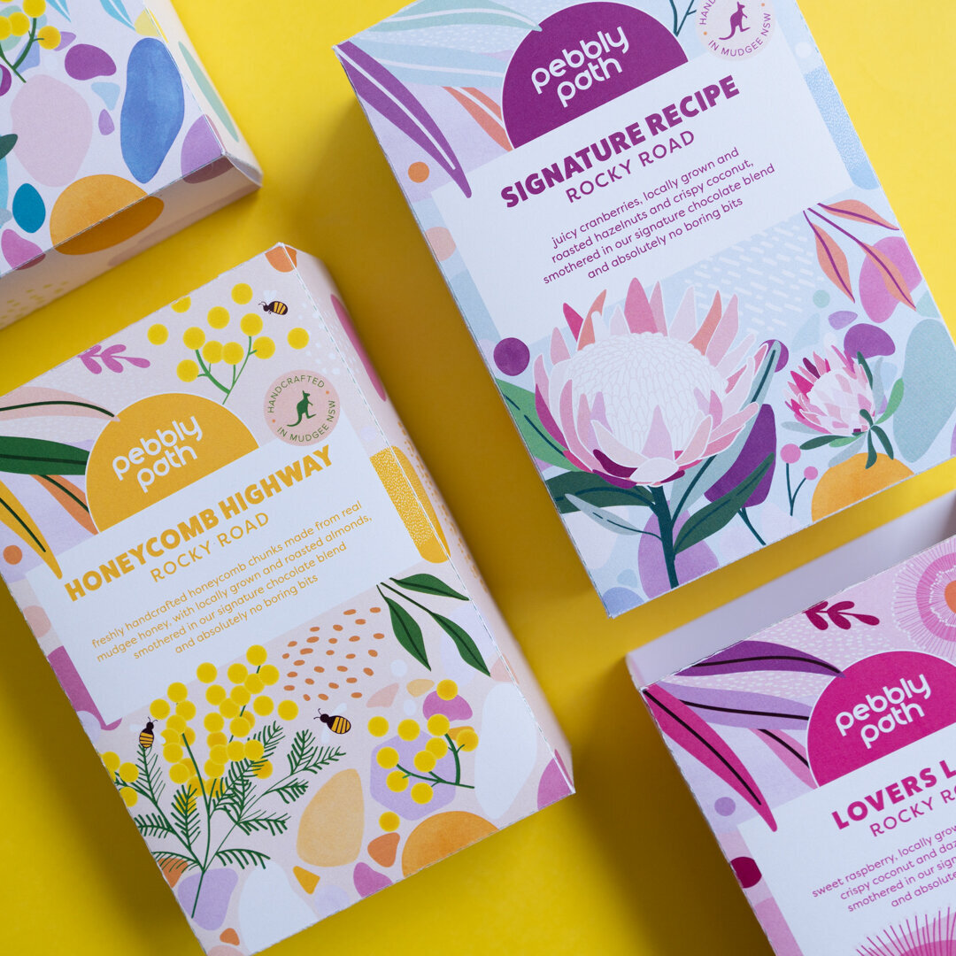 Colourful Packaging Design for Rocky Road Box by Crystal Oliver