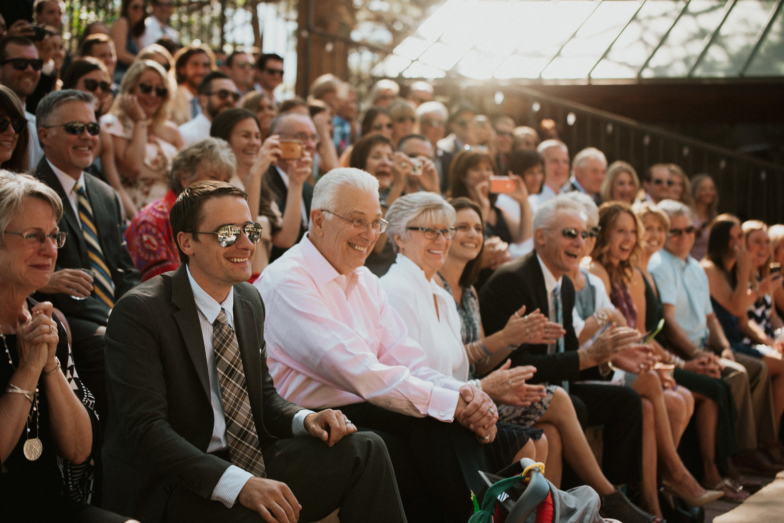 picture of wedding attendees taken by professional denver photographer