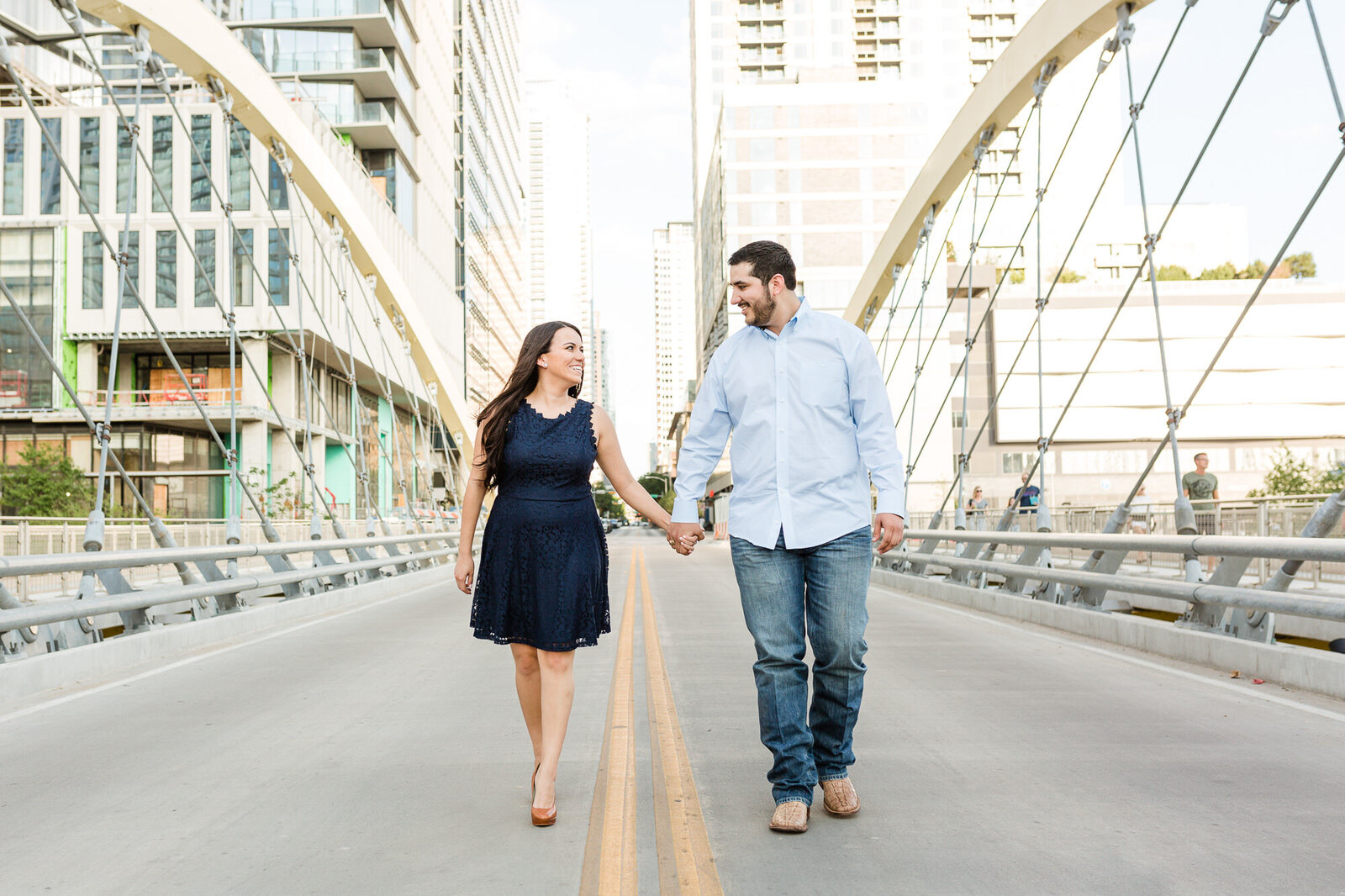 Amanda + Rey 2nd Street District Austin Engagement Session WEB-3